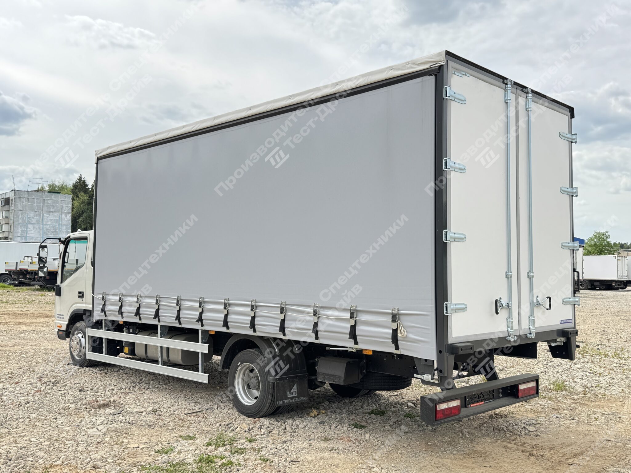 Шторно-бортовой JAC N90 6x2 Фото №5