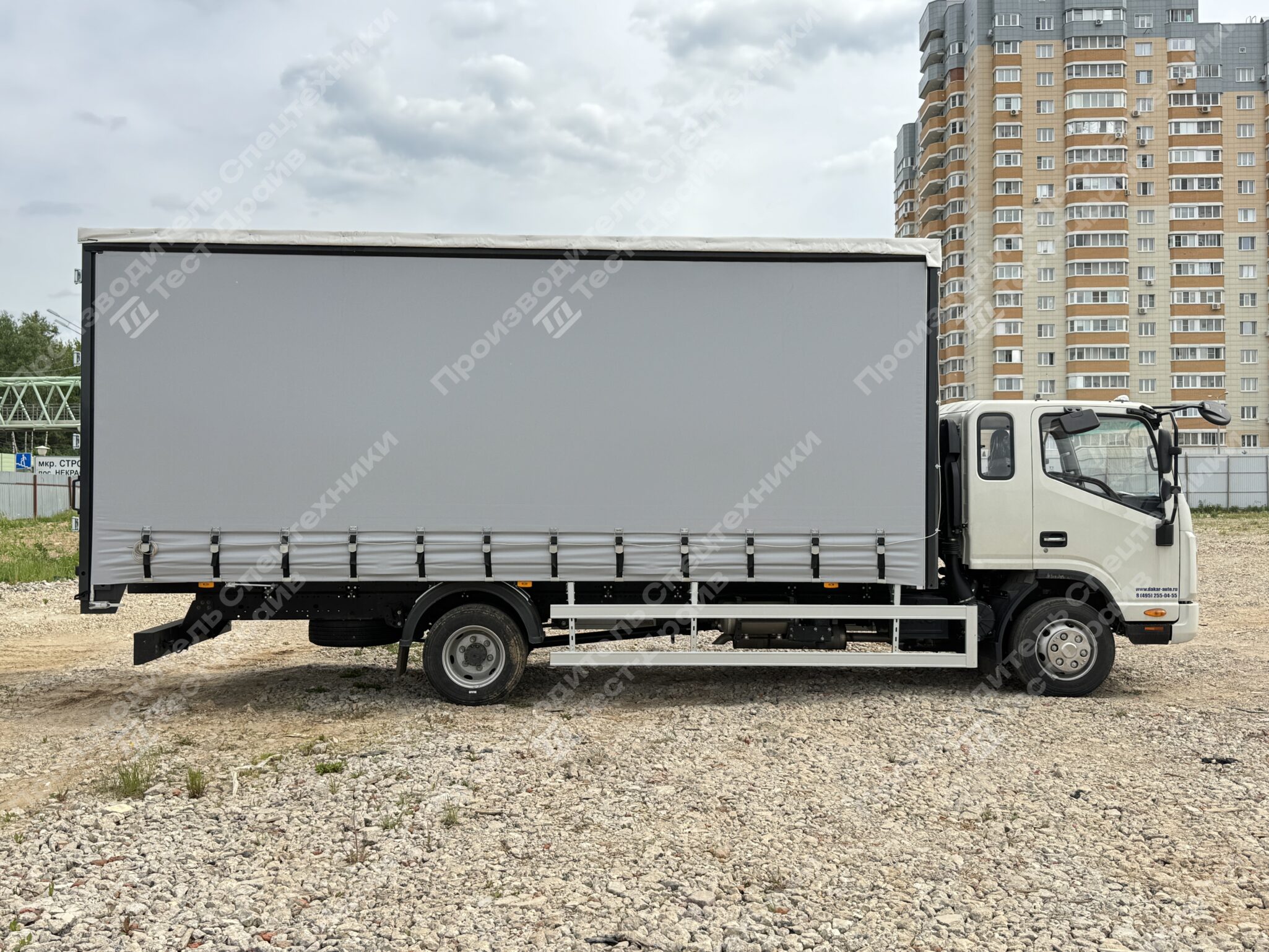 Шторно-бортовой JAC N90 6x2 Фото №6