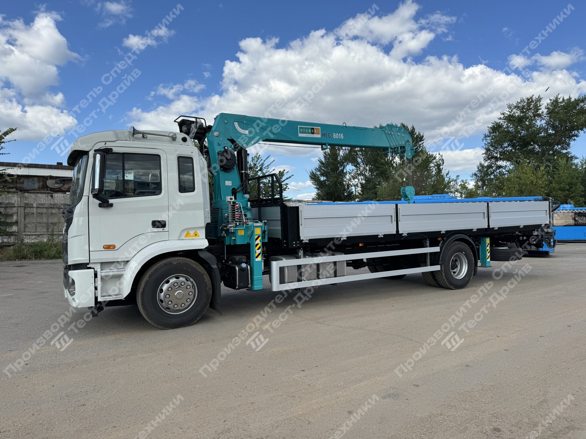 Бортовой с КМУ HKTC HLC 8016 JAC N180S 6x4 Фото №27