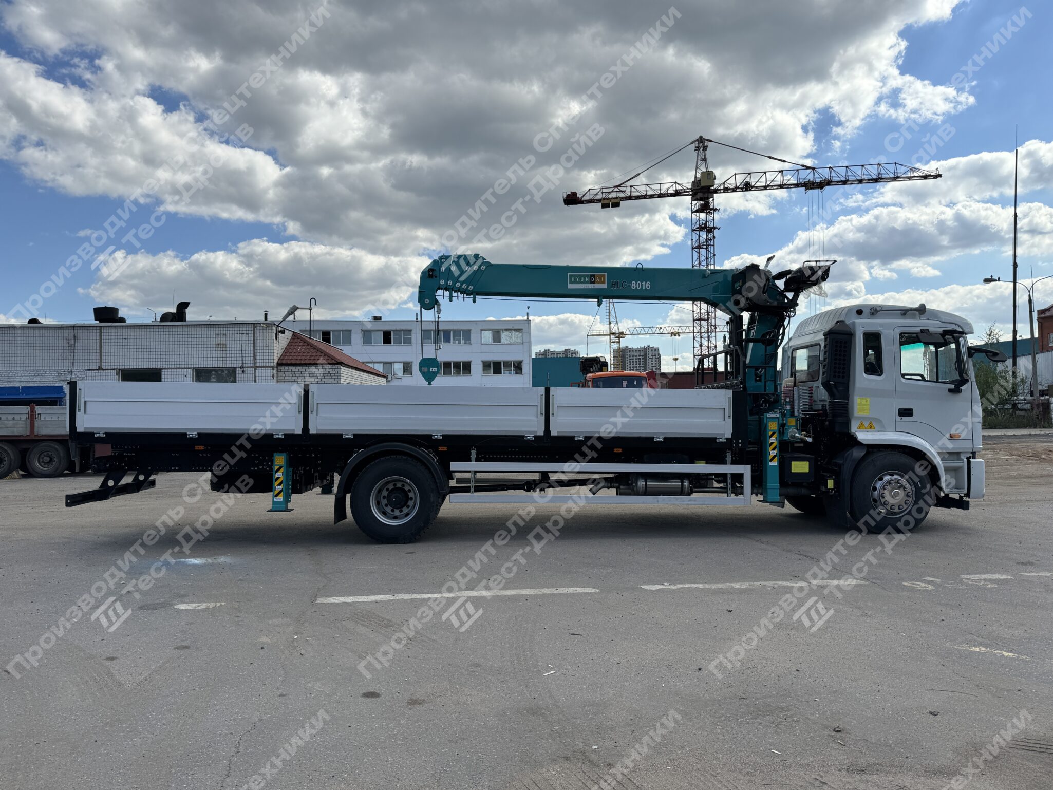 Бортовой с КМУ HKTC HLC 8016 JAC N180S 6x4 Фото №21