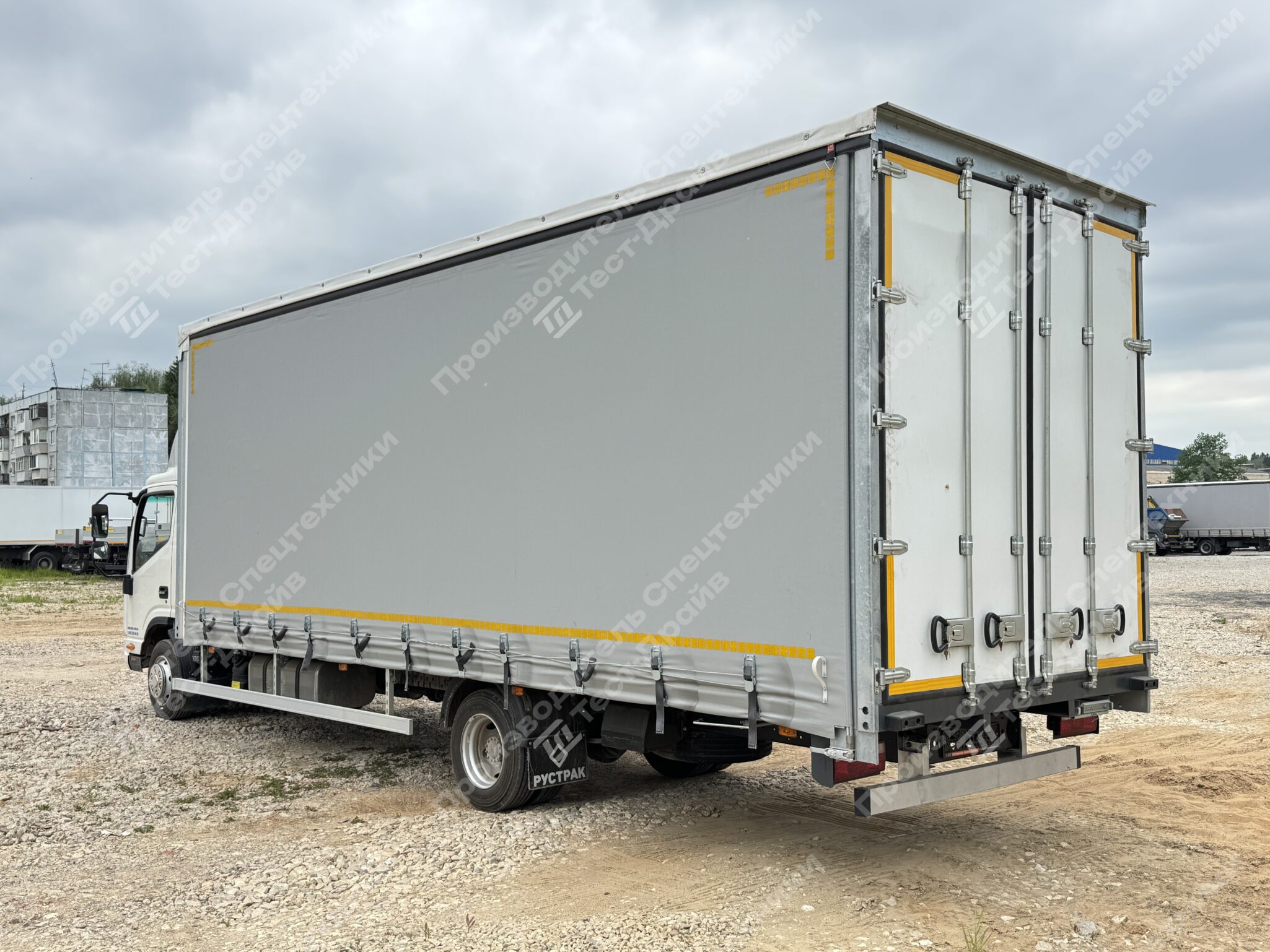 Шторно-бортовой JAC N90L 4x2 Фото №4