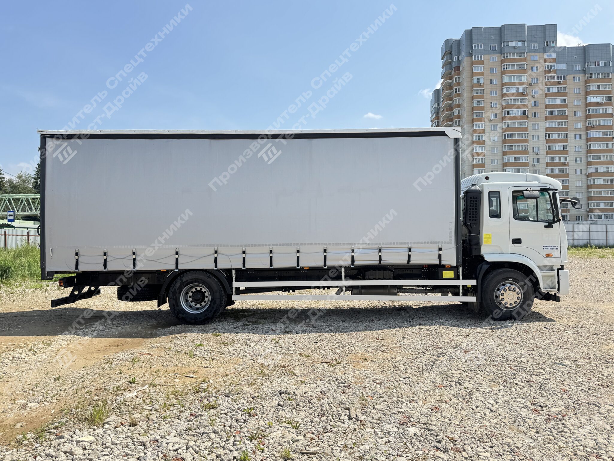 Шторно-бортовой JAC N200 6x2 с платформой Фото №9