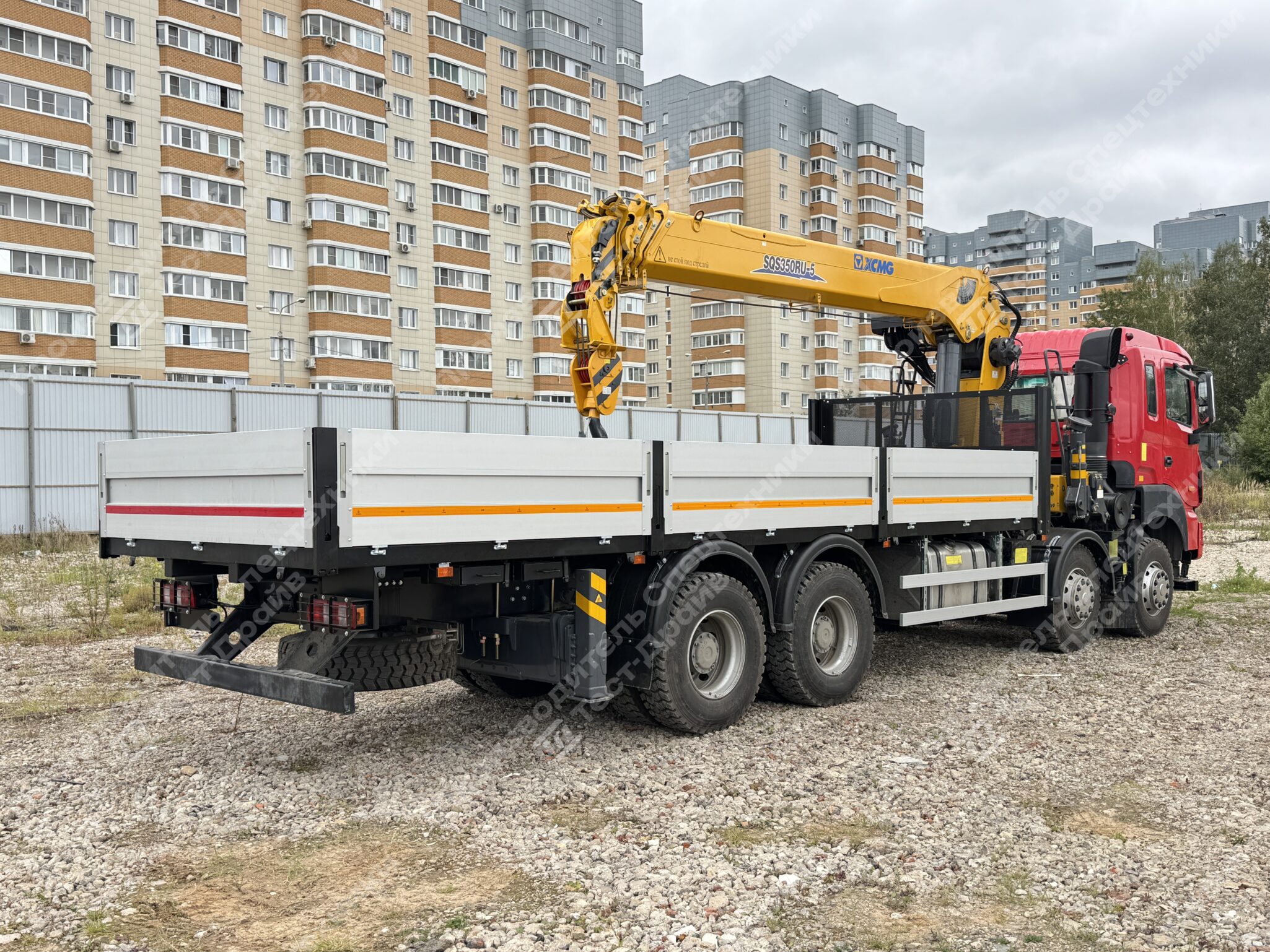 Бортовой с КМУ XCMG SQS 350 JAC N410 8x4 Фото №6