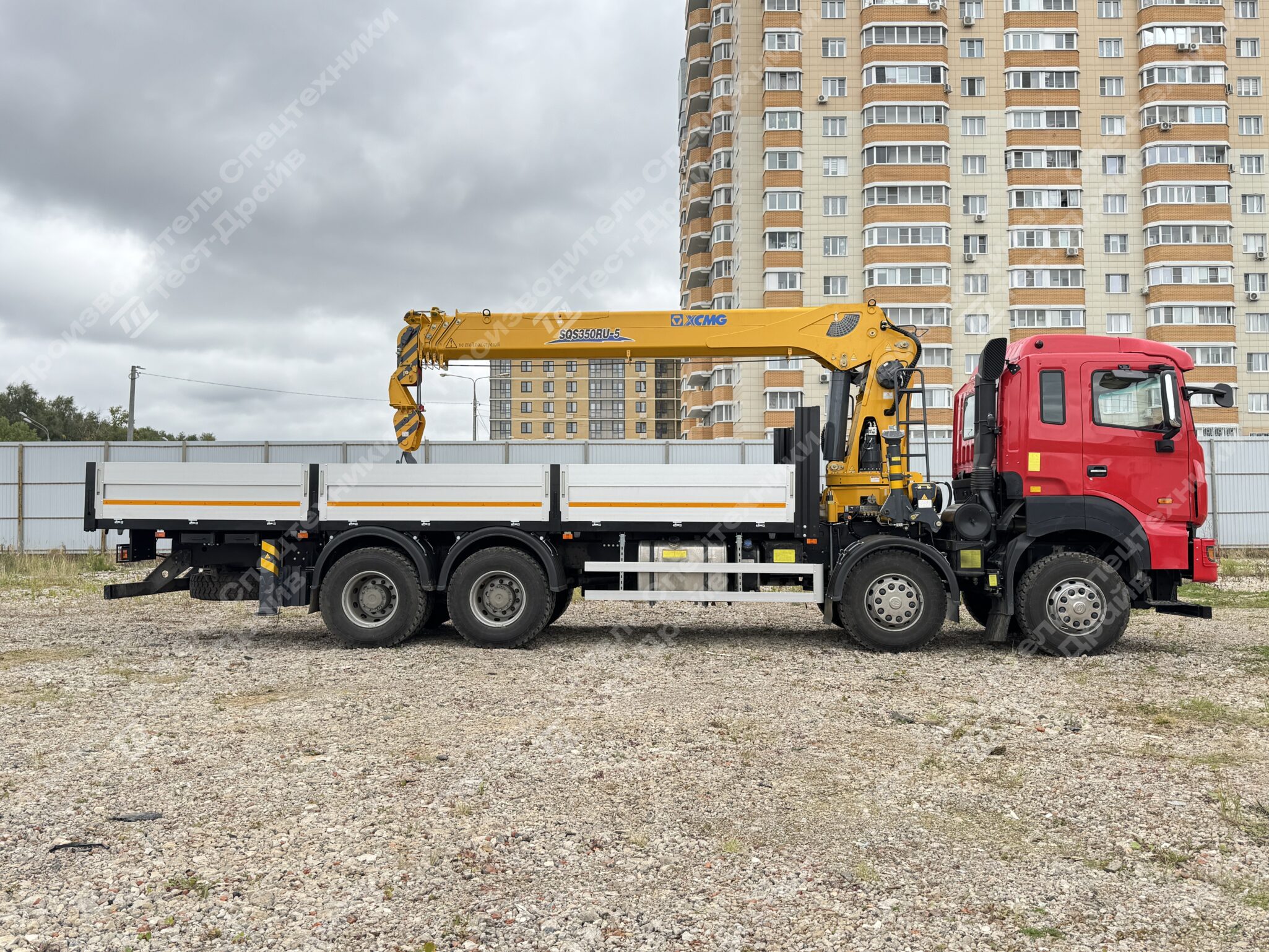 Бортовой с КМУ XCMG SQS 350 JAC N410 8x4 Фото №7
