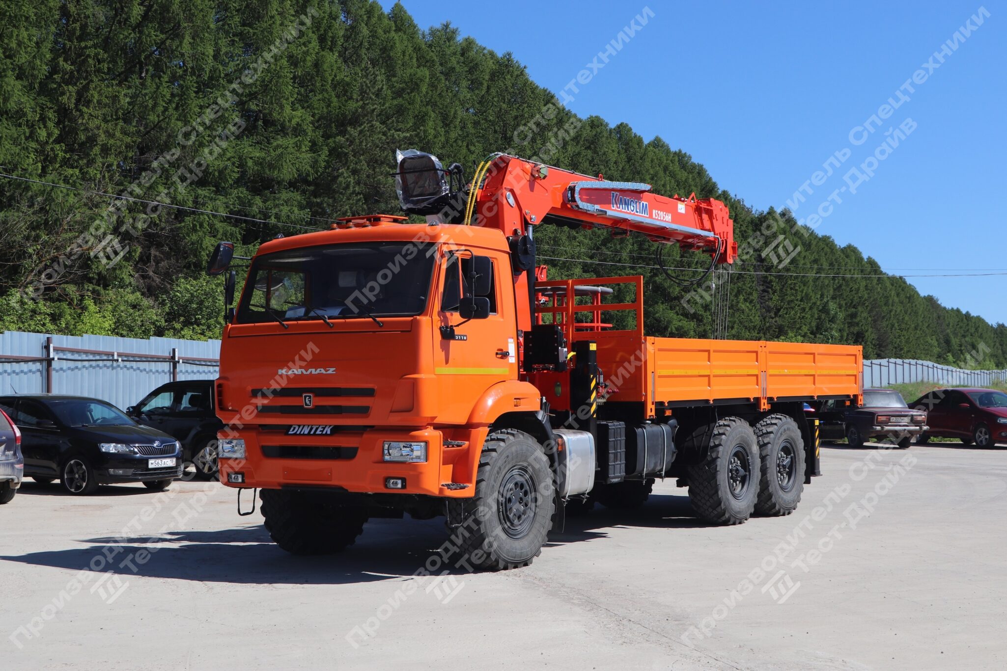 Бортовой КамАЗ-43118 6x6 с КМУ Kanglim KS2056 Фото №13