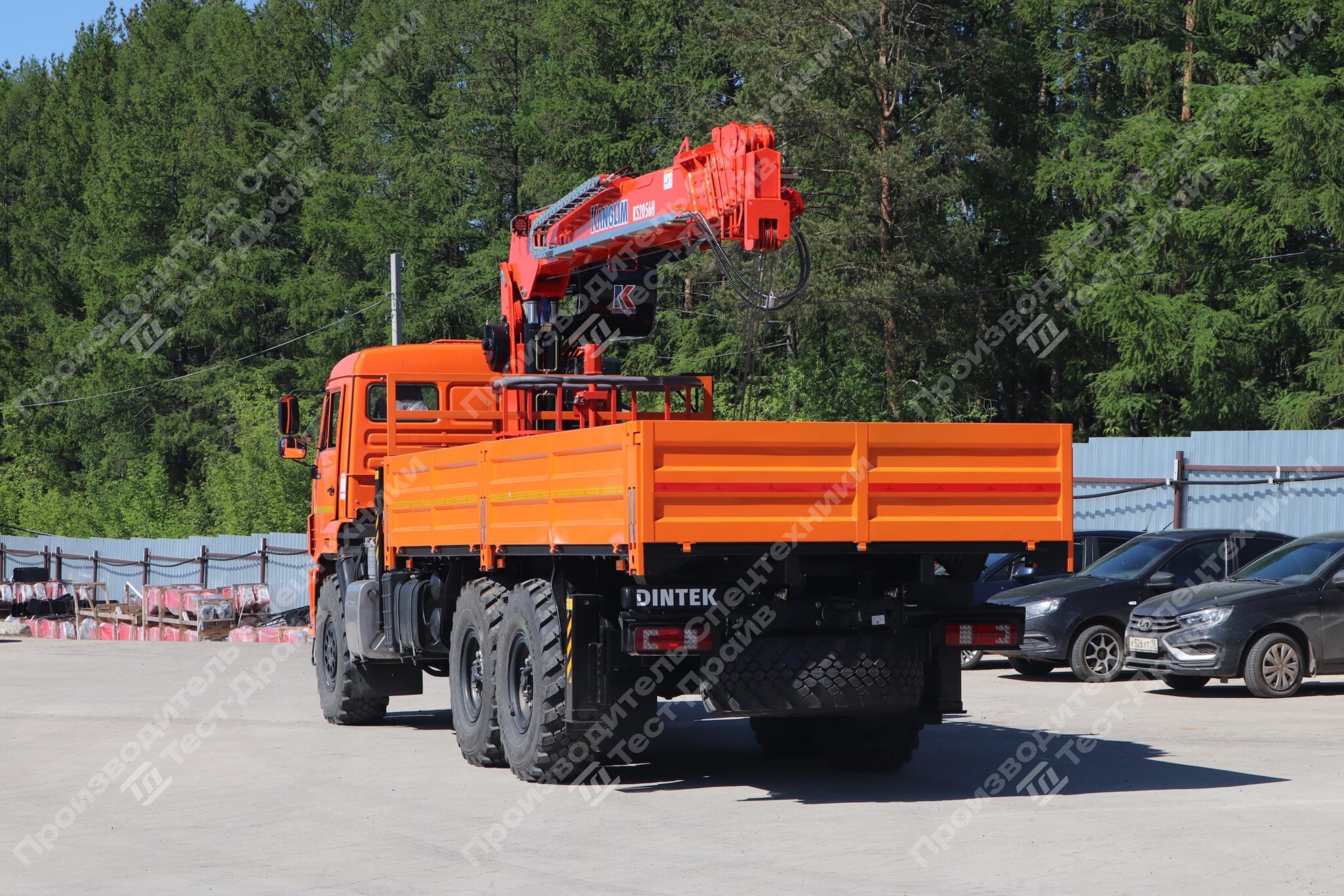 Бортовой КамАЗ-43118 6x6 с КМУ Kanglim KS2056 Фото №25