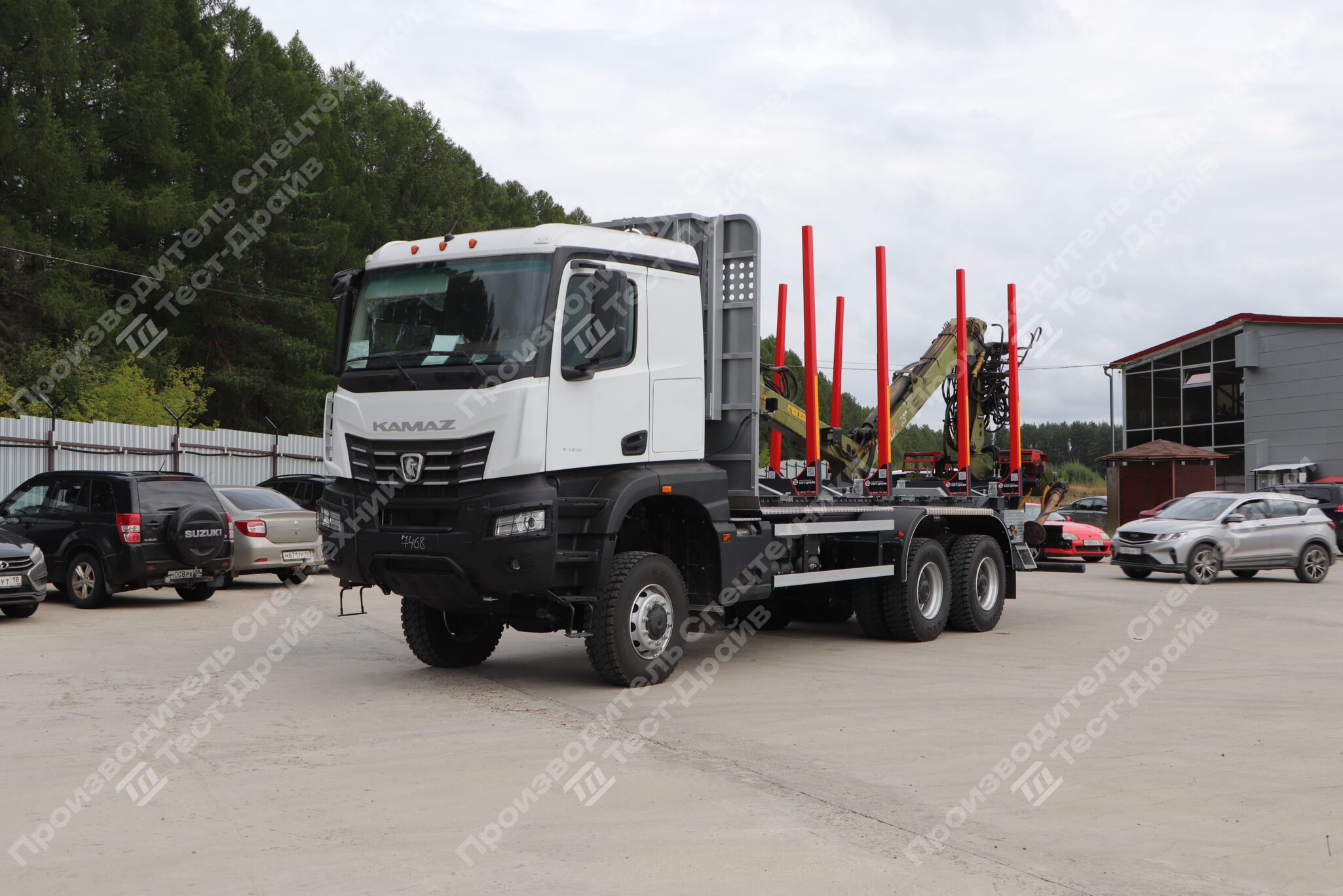 Сортиментовоз КамАЗ 6х6 с ГМУ LOGLIFT 96S Фото №3