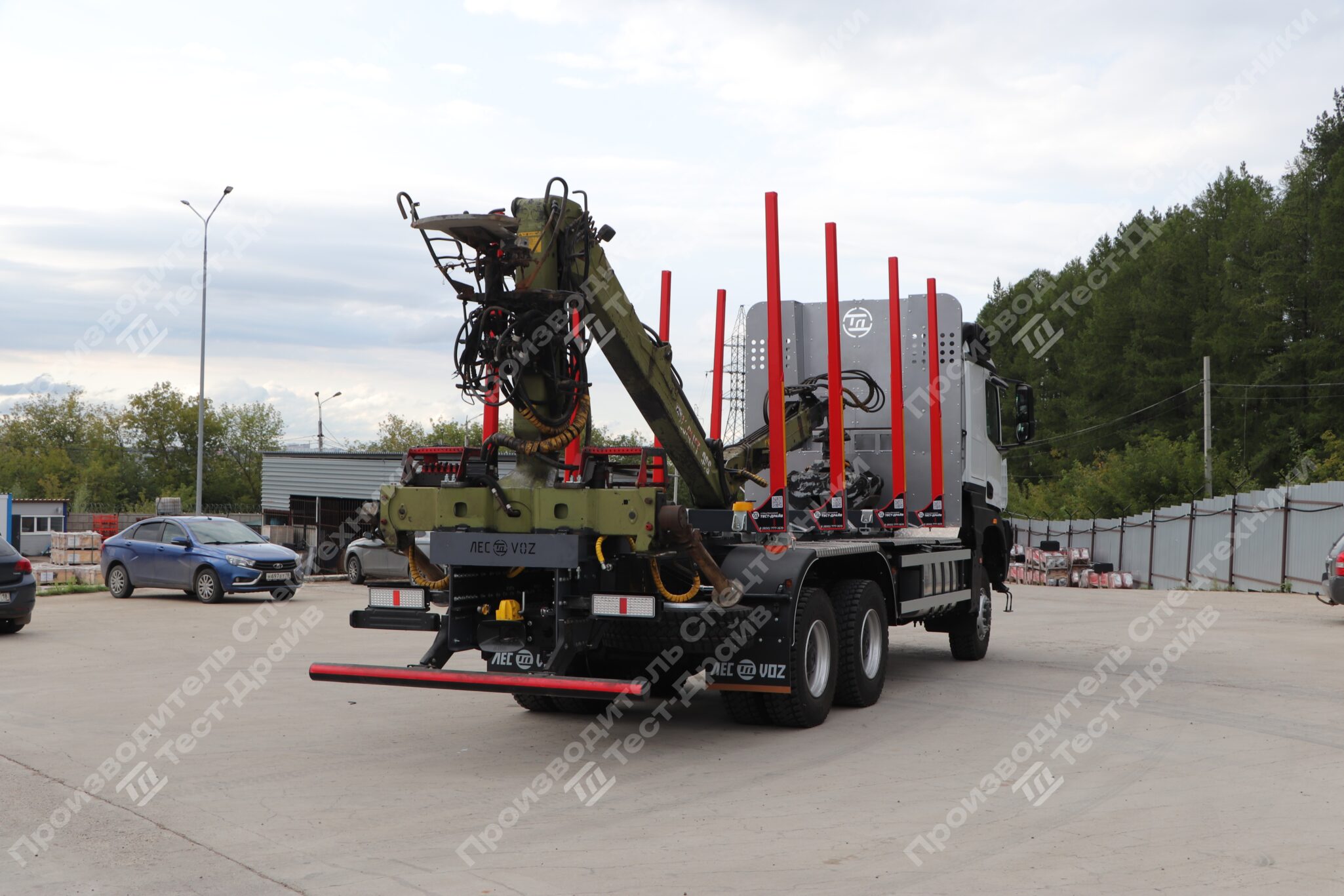 Сортиментовоз КамАЗ 6х6 с ГМУ LOGLIFT 96S Фото №10