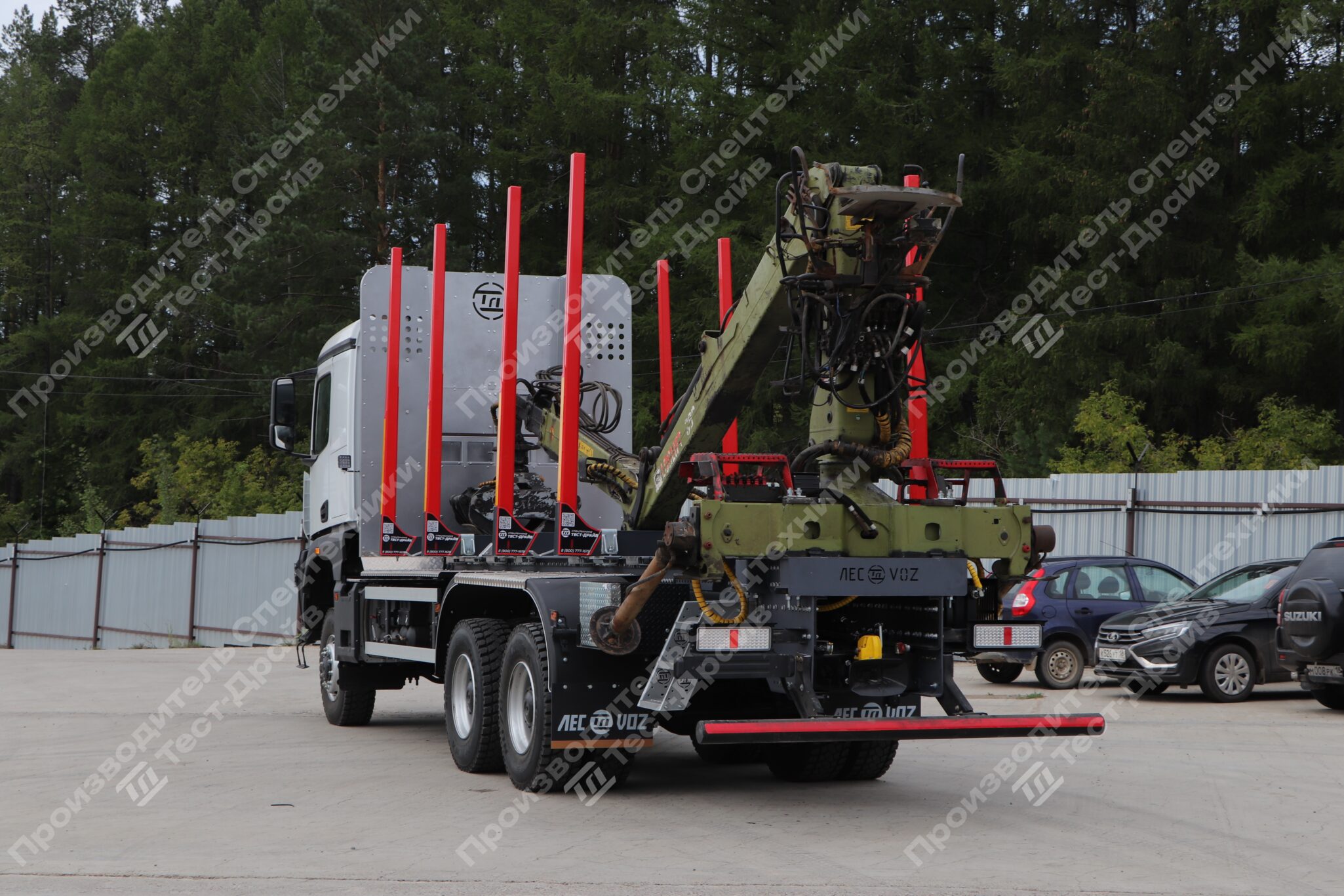 Сортиментовоз КамАЗ 6х6 с ГМУ LOGLIFT 96S Фото №12