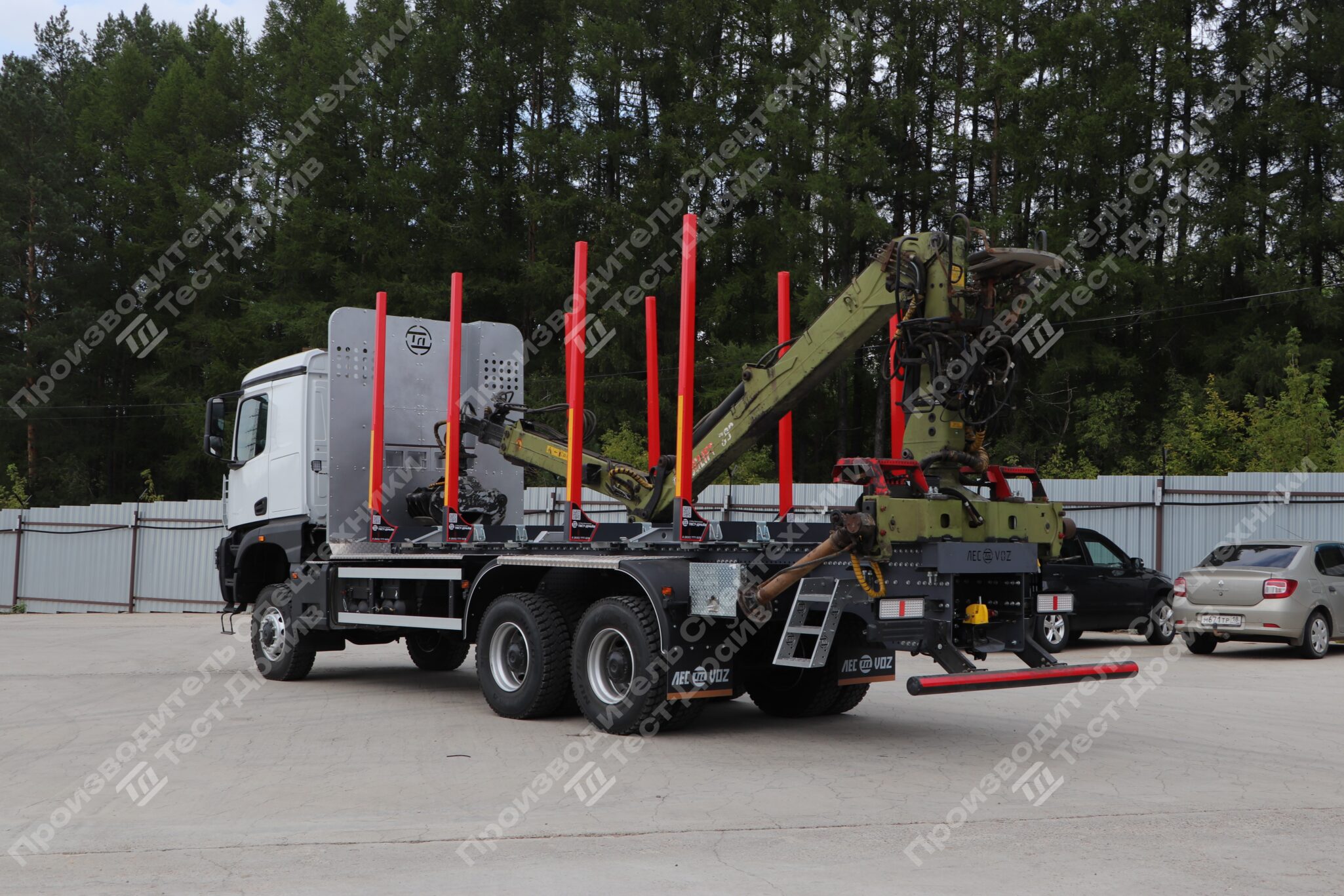 Сортиментовоз КамАЗ 6х6 с ГМУ LOGLIFT 96S Фото №13