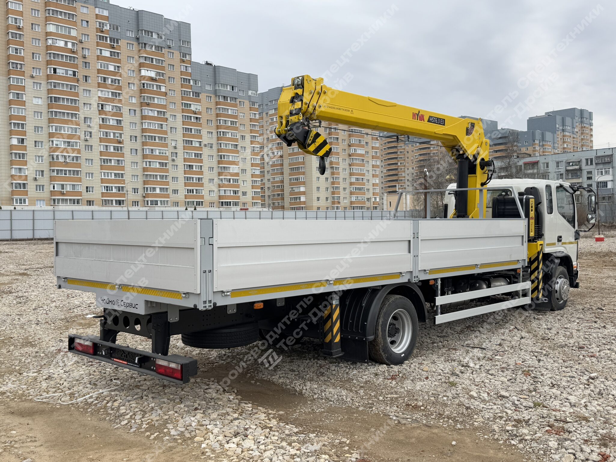 Бортовой JAC N120 4x2 с КМУ HYVA HST6.3 Фото №6