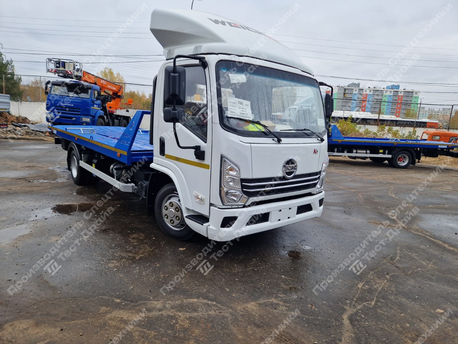 Эвакуатор SDAC YTQ1080KJ331 4x2 со сдвижной платформой Фото №2