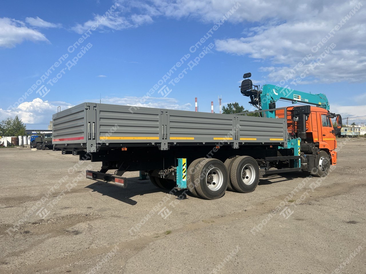 Бортовой КамАЗ-65115-48 6x4 с КМУ HKTC HLC 7016 Фото №5
