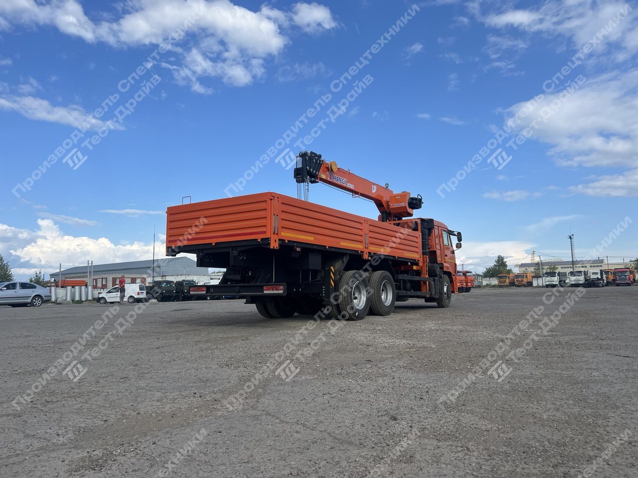 Бортовой КамАЗ 65115-48 6x4 с КМУ Hangil HGC 756 Фото №7