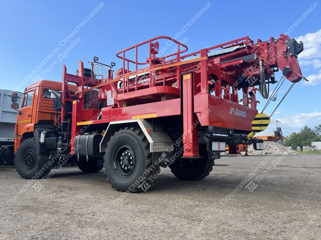 Бурильно-крановая машина КамАЗ-43502 4x4 с БКУ KANGLIM KDC 5600 Фото №7