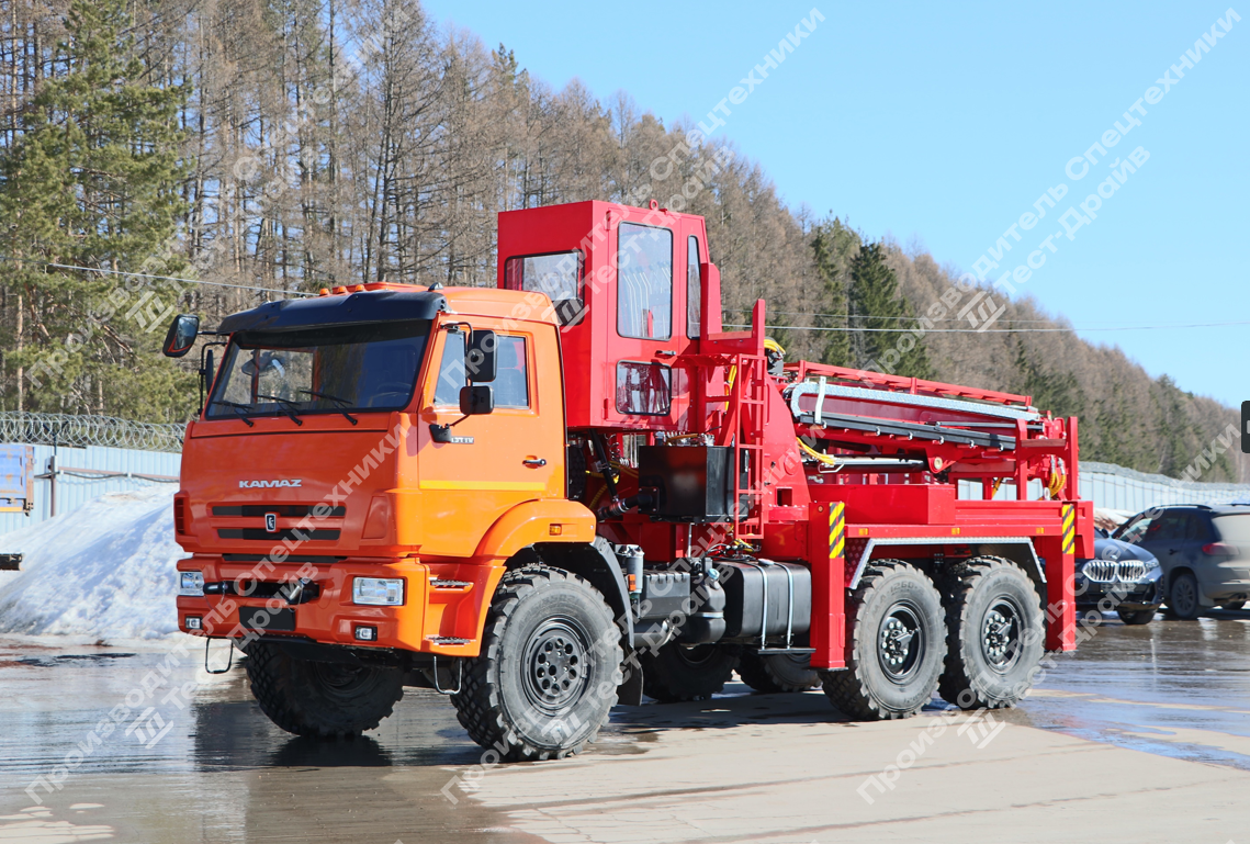 Бурильно-крановая машина КамАЗ-43118 6x6 с БКУ KANGLIM KDC 5600 Фото №2