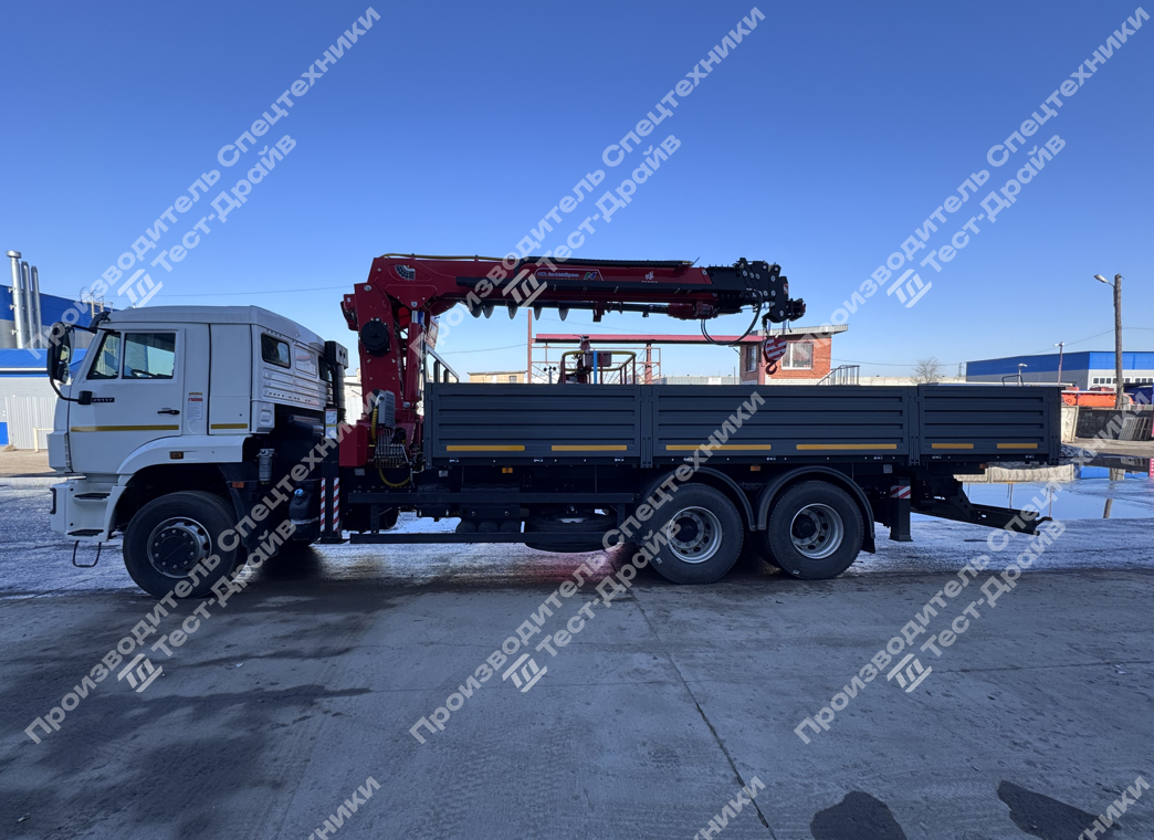 Бортовой КамАЗ 65117 6x4 с КМУ Horyong HRS 216 Фото №3