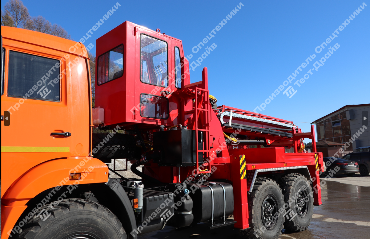 Бурильно-крановая машина КамАЗ-43118 6x6 с БКУ KANGLIM KDC 5600 Фото №6