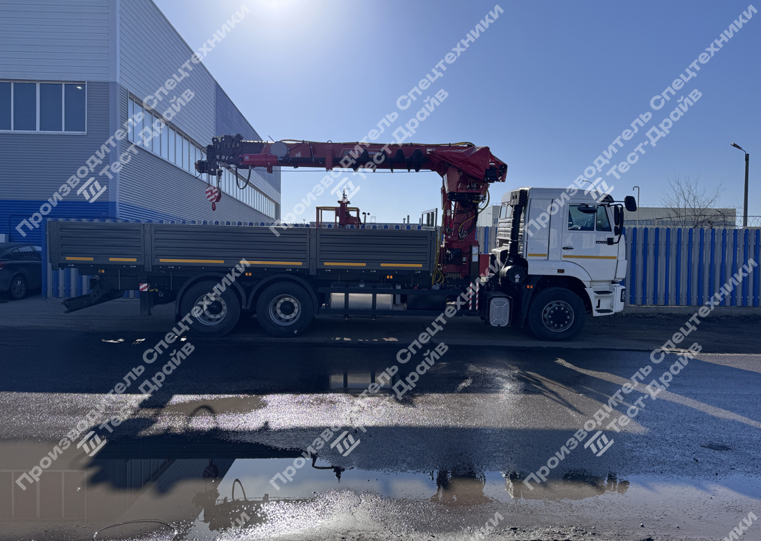 Бортовой КамАЗ 65117 6x4 с КМУ Horyong HRS 216 Фото №6