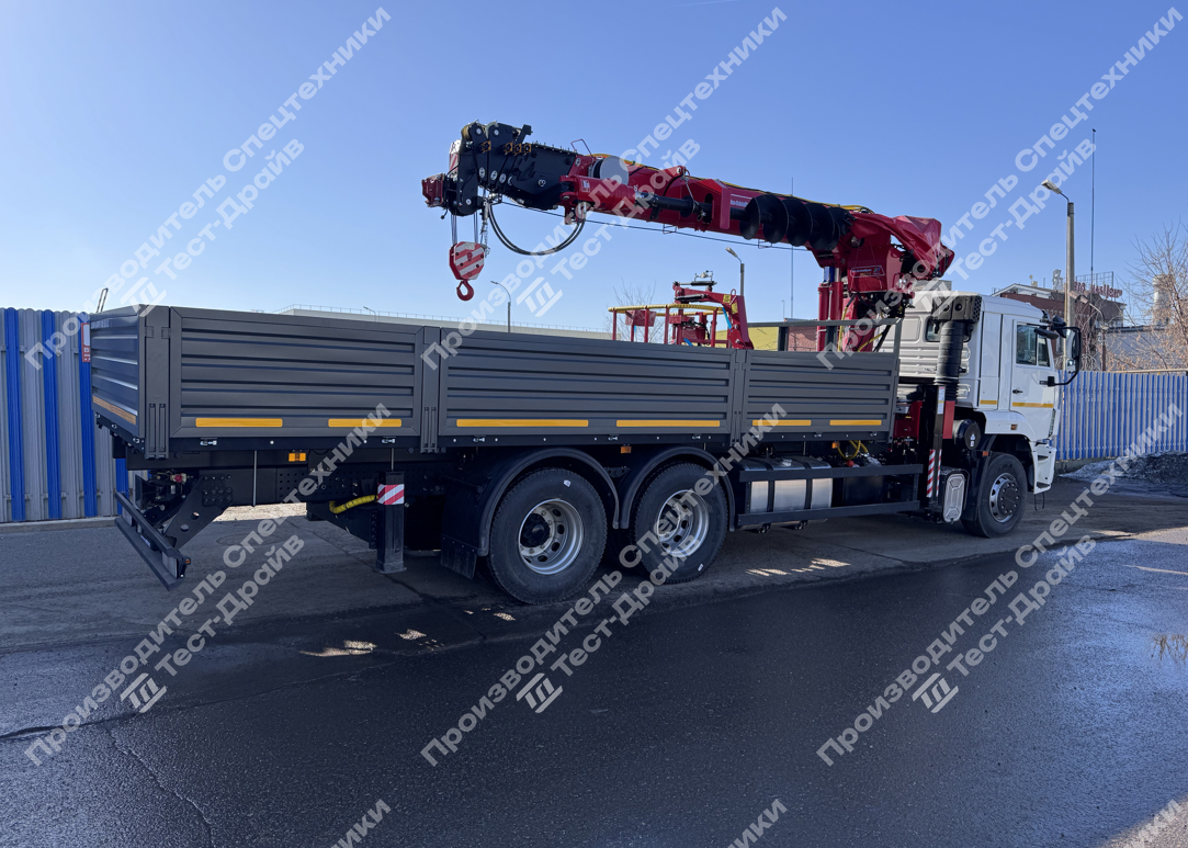 Бортовой КамАЗ 65117 6x4 с КМУ Horyong HRS 216 Фото №7