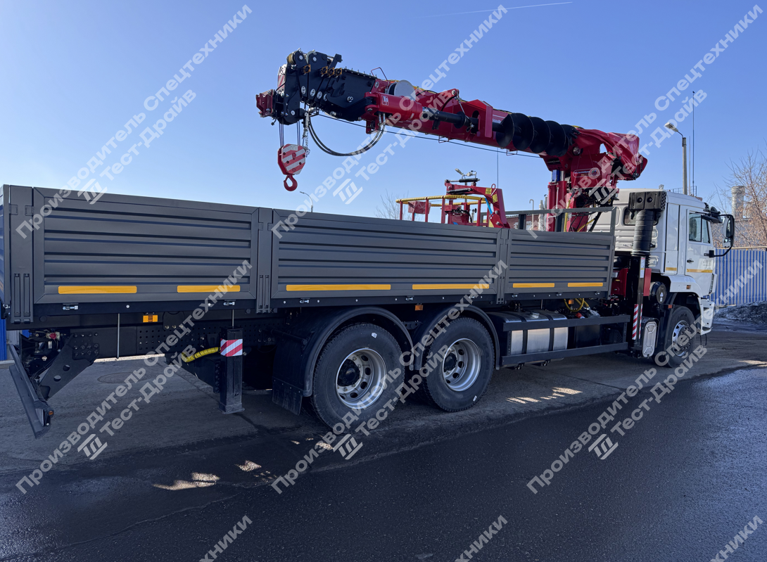 Бортовой КамАЗ 65117 6x4 с КМУ Horyong HRS 216 Фото №8