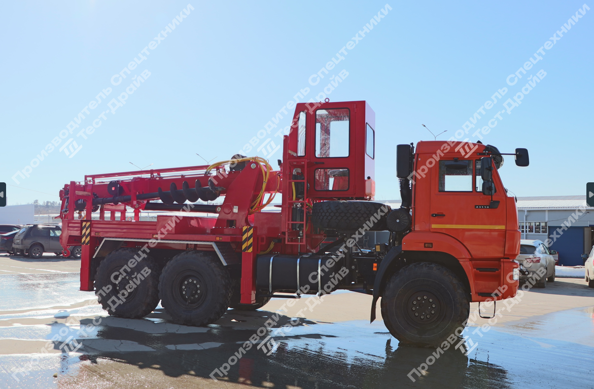 Бурильно-крановая машина КамАЗ-43118 6x6 с БКУ KANGLIM KDC 5600 Фото №15